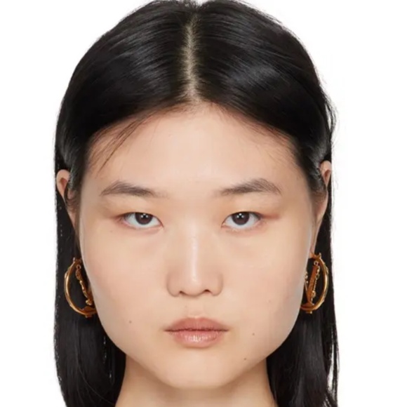 Versace Virtus Hoop Earrings - Picture 2 of 10